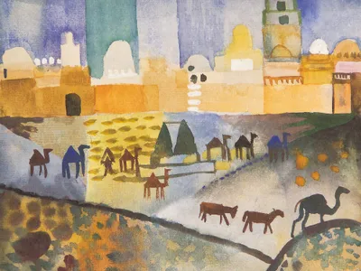 Produktbild von August Macke Kunstdruck Bild - Kairouan I, 1914 (60 x 80 cm)