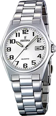 Zdjęcie produktu dla Festina zegarek damski ze stali nierdzewnej F16375/9 srebrny klasyczny D2UF16375/9
