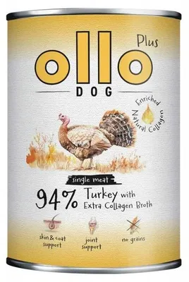 Image de OLLO Plus Collagen Turkey - nourriture humide pour chiens - 400 g