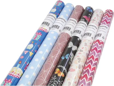 Productafbeelding van Präsenta Cadeaupapier 70 cm x 2 meter per rol - 5 rollen