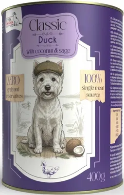 Productafbeelding van Karma Mokra voor hond, Syta Micha, MONO eend met kokos, 400 gram