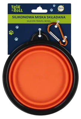 Produktbild von Zusammenklappbarer Silikonnapf Rot 13 cm