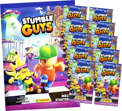 Produktbild von Panini Stumble Guys Karten Serie 2 - Sammelkarten Trading Cards - 1 Starter + 10 Booster