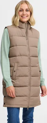 Produktbild von Fransa FRMabelle Damen Weste Steppweste Outdoor Weste knielang Reißverschluss regular fit