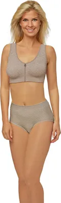 Produktbild von Magic Copper Zip Zap BH Gr. L Beige Sport Bustier Reißverschluss ohne Bügel