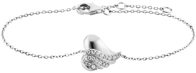 Produktbild von Julie Julsen JJBR33848-S Damen Armband Herz Sterling-Silber 925 Silber weiß 19 cm