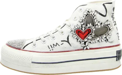 Produktbild von Nan-Ku Plateau Schnürschuhe Damen 31383132333335 Weiß 37 EU
