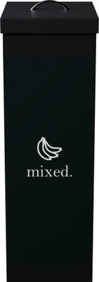 Produktbild von PAPERFLOW Wertstoffsammelbox für Restmüll schwarz 60 Liter