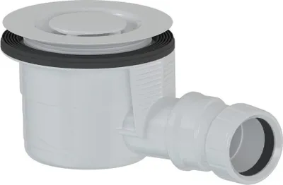 Zdjęcie produktu dla Syfon brodzikowy Ø 90 mm, DN40, pokrywa biała