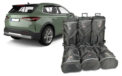 Produktbild von Car-Bags Kofferraumtaschen-Set für Skoda Elroq ab 2025, 6 Reisetaschen