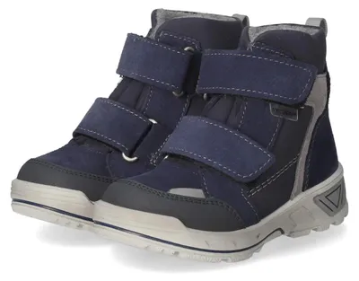 Image de Bottines Pepino Burschen, modèle JANNE, couleur bleue, en cuir et en matières synthétiques, taille 22