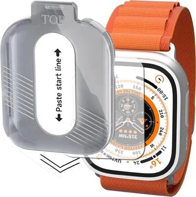 Produktbild von 3x 9H Panzerglas für Apple Watch Ultra 3 49mm HD klar Montagehilfe Tempered Hartglas Displayschutz Schutzglas Screen-Protector