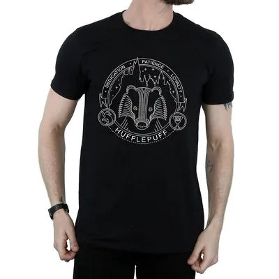 Produktbild von Harry Potter - "Hufflepuff" T-Shirt für Herren BI594 (XL) (Schwarz)