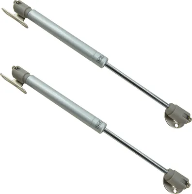 Obrázek produktu pro Dvojitá plynová vzpěra pro zvedání nábytku 80N, 26,5 cm, stříbrná - ideální pro snadnou manipulaci s nábytkovými čely a zásuvkami