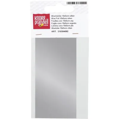 Imagen del producto de KNORR prandell 218304092: Lámina de cera, 100 x 50 mm, color plateado