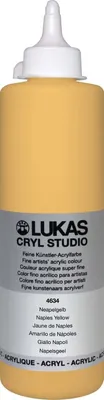 Obrázok produktu pre Lukas Cryl Studio Plastic Bottle Akrylová farba Naples Yellow 500 ml 1 ks