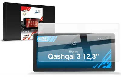 Produktbild von Keramische Autodisplayfolie für Nissan Qashqai 3 12,3" (2021-2025), Grizz Protector