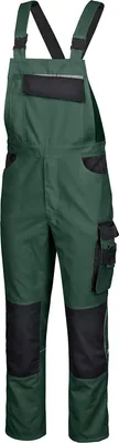 Produktbild von safety & more Latzhose EXTREME, grün/schwarz