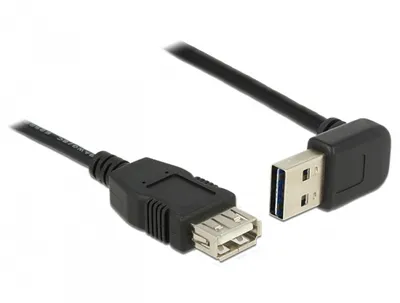 Produktbild von DeLOCK 5m, USB 2.0-A - USB 2.0-A, 5 m, USB A, USB A, USB 2.0, Männlich/Weiblich, Schwarz