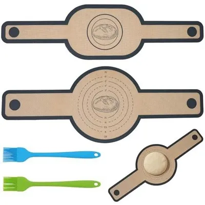 Zdjęcie produktu dla Mata do pieczenia chleba silikonowa dutch oven zestaw 2 formy