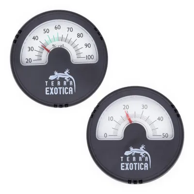 Produktbild von Hygrometer & Thermometer 2er-Set in schwarz- Hygrometer und Thermometer zur Messung von Luftfeuchtigkeit und Lufttemperatur, KI-generiertes Bild