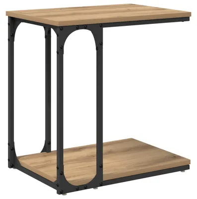 Zdjęcie produktu dla vidaXL Stolik boczny dębowy Artisan 50 x 35 x 52 cm materiał drewnopochodny
