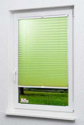 Produktbild von Lysel - Qualitätsplissee Crush Tageslicht maigrün  - Plissee in der Größe (Bx H) 90cm * 130cm