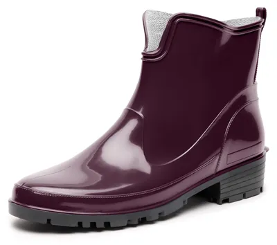 Produktbild von Ladeheid Damen Kurze Gummistiefel LA-930 (Weinrot/Schwarz, 39)