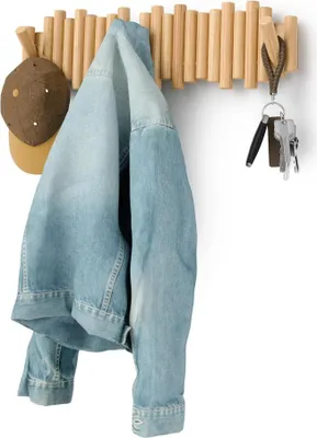 Obrázok produktu pre Umbra Picket, Vnútorný, Univerzálny háčik, Prírodný, Borovicové drevo, Oceľ, 2,3 kg, 610 mm