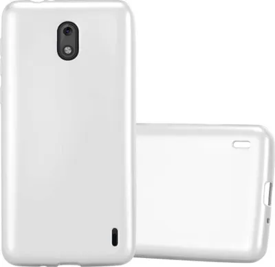 Produktbild von Cadorabo Schutzhülle für Nokia 2 2017 Hülle in Silber Handyhülle TPU Silikon Etui Cover Case