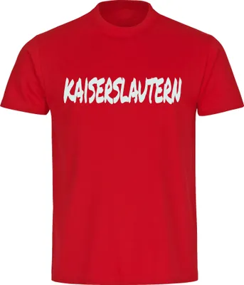 Produktbild von multifanshop Herren T-Shirt - Kaiserslautern - Textmarker, rot, Größe XL