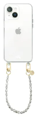 Produktbild von Pearlfection Transparant Cord Hülle - Short cord  - Kompatibel mit iPhone 14 Plus