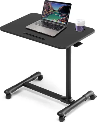 Produktbild von Verstellbare Laptoptafel auf dem Bett mit Rollen - Multifunktionale Rollende Krankenhausbett-Tisch