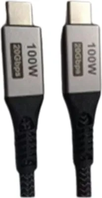 Obrázok produktu pre Gembird CCBP-USB3-CMCM100-1.5M, 1,5 m, USB C, USB C, USB 3.2 Gen 2 (3.1 Gen 2), 20 Gbit/s, Čierna, Strieborná