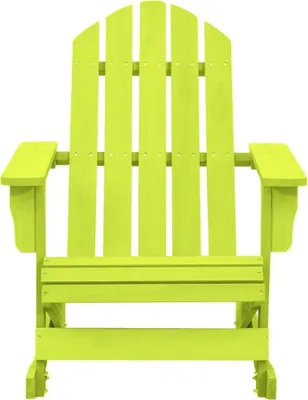 Image de vidaXL Chaise à bascule Adirondack en bois massif de sapin vert