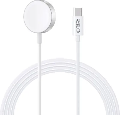 Produktbild von Tech-Protect Ultraboost Magnetisches Ladekabel Typ-C 120 Cm Apple Watch Weiss