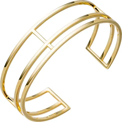 Produktbild von JOBO Armspange / offener Armreif 925 Silber gold vergoldet Armband mehrreihig