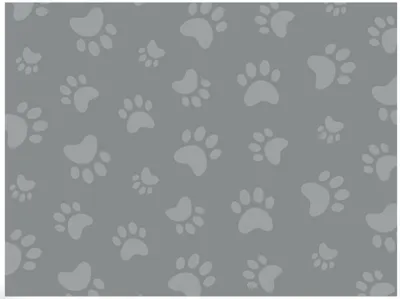 Produktbild von spenderbezug Paws 15,5 x 20,5 cm Baumwolle grau