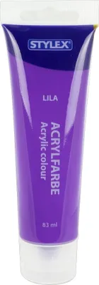 Produktbild von Stylex Acrylfarbe 83 ml Tube lila matt Künstlerfarbe Malfarbe