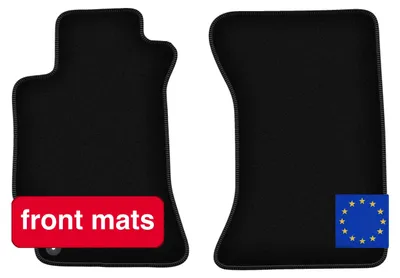 Produktbild von Vorderbodenmatten, leichtes Design, einfache Pflege, schwarz