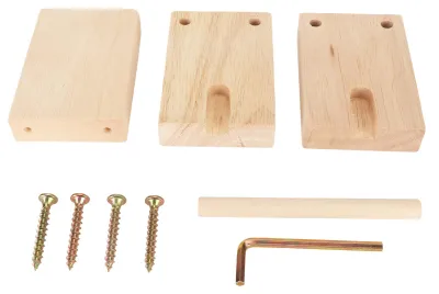 Immagine prodotto di Porta-filo in legno, lungo 13 cm, stabile, lisciante, girevole, facile da montare, dispenser per uncinetto, lavoro a maglia, cucito