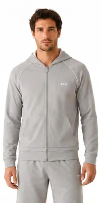 Produktbild von BOSS Herren-Baumwoll-Kapuzenpullover mit Reißverschluss 50515313