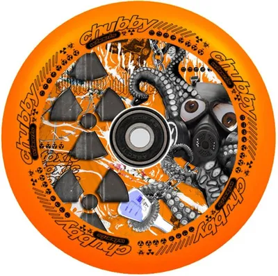 Produktbild von Chubby Wheels Co Melocore Stunt-Scooter Rolle 110mm Radioactive Orange