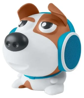 Produktbild von Muse M315DOG, 8 W, Verkabelt & Kabellos, 10 m, Mikro-USB, Tragbarer Mono-Lautsprecher, Blau, Braun, Weiß