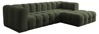 Produktbild von Ecksofa Baloo L, für das Wohnzimmer, Stoff Tiffany, rechts, grün