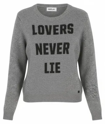 Produktbild von Grauer Wollpullover - XS