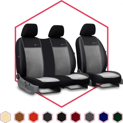 Immagine prodotto di Coprisedili auto Coprisedili universali per Opel Movano I Grigio 1+2 BUS