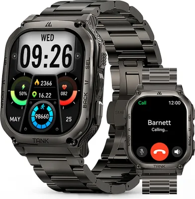 EIGIIS Robuste Militär-Smartwatch Für Herren (Annehmen/Tätigen Von