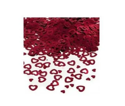 Immagine prodotto di Cuori di coriandoli da 15gr circa in lamina metallica