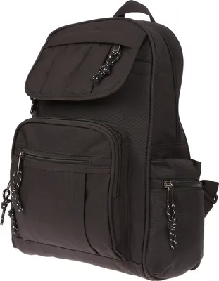 Produktbild von Großer eleganter Damen Rucksack Tasche Bag Handgepäck sportlich wasserdicht schwarz